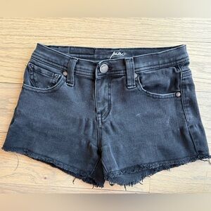 Pinc Premium brand girls black denim shorts. Size 12. Good condition!